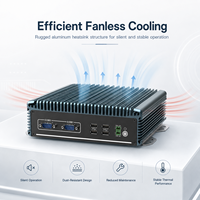 Mini PC Compacto con Doble LAN, USB, COM, HD, VGA, WiFi, 4G Opcional para Computación Edge, Compatible con Windows y Linux