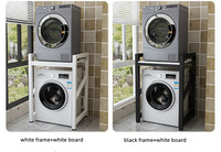 Prix d'usine 2026, étagère de rangement portable à 3 niveaux réglables en hauteur, robuste, pour lave-linge et sèche-linge