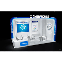 Diseño de Stand de Madera Especial para Exposiciones |   Soporte de exhibición moderno con techo de armazón para EE. UU. y Alemania