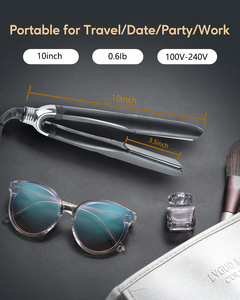 Nuevas planchas de pelo 2 en 1 <span class=keywords><strong>Culer</strong></span> Portable Gold Best Small Hair Curler Straightener Professional Mini Flat Iron para mujeres - Product Image 3