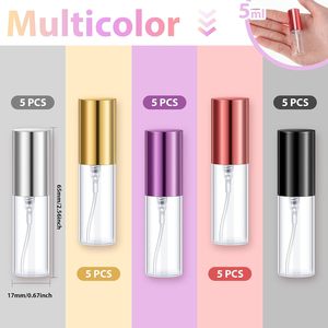 Mini Atomizador de Perfume Recargable de Vidrio Transparente de 5ml 8ml 10ml 15ml con Bomba, Impresión de Logotipo Personalizado y Empaquetado en Cartón - Product Image 5