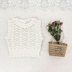 Suéter Cárdigan de Punto Vintage para Bebés y Niñas Pequeñas, Invierno 2022, Ropa Infantil al por Mayor 025AS22169 - Product Image 3