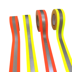 Ruban réfléchissant ignifuge en matériau haute visibilité, bande réfléchissante jaune argentée, tissu réfléchissant pour vêtements de <span class=keywords><strong>pompier</strong></span> - Product Image 1