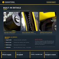 Dispositif de sécurité anti-chute pour monte-charge SAS20S, rail de guidage en tube d'acier 76, équipement de sécurité instantané 1000 kg, palan de levage de matériaux, garantie 1 an