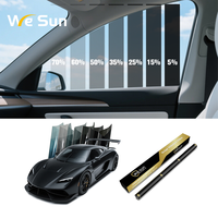 Wesun-Película para ventana solar de coche, película de tinte para ventana de coche de alta calidad, 1 capa + UV99, luz para mascotas, visión clara, VLT 05%-70%