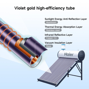 New Arrival Project Use Solar Heat Energy 100l 150l 200l 300l Roof Non-pressure Vacuum Tube Hot Water <b>Heater</b> Gv-remb Haier - Product Image 4