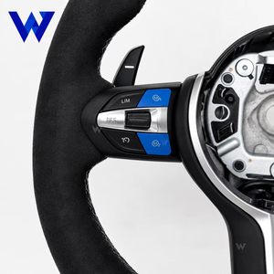 Volant en suède intégral pour <span class=keywords><strong>BMW</strong></span> <span class=keywords><strong>X1</strong></span> X3 X4 X5 X6 F10 F18 F11 F12 F30 F20 M2 M3 M4 M5 M6 X5M X6M F80 F82 F34 E46 - <span class=keywords><strong>Prix</strong></span> de gros - Product Image 2