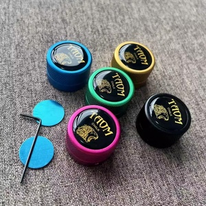 TAOM <b>Pool</b> Chalk Holder Round Shaped Practical Tool Billiards <b>Accessories</b> Magnetic Mini Chalk Tip Case Container Round Billiards - Product Image 5