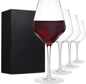 แก้วไวน์แบบใสสำหรับใช้ในครัวเรือน,แก้วไวน์แดงแบบก้านยาวแก้วไวน์แชมเปญสำหรับร้านอาหารโลโก้แบบกำหนดเอง