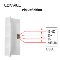 Escáner de Códigos QR LONVILL de 0.5W con Altavoz Integrado, Lector Rápido de Códigos de Barras 1D y 2D Integrado para Arduino