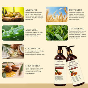 Shampooing lissant à l'huile d'argan OEM ODM 500ml, huile d'arbre à thé, beurre de karité, hydratant, antipelliculaire - Product Image 5