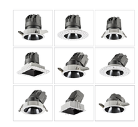 Downlight LED Dimmable à Contrôle Intelligent Zigbee DALI pour Hôtels et Espaces Commerciaux – Nouveau Design Modulaire D4i en Alliage d'Aluminium Réglable COB