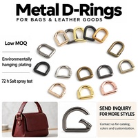 Boucle à ressort en D détachable, connecteur métallique personnalisé, accessoires de quincaillerie pour sac à bandoulière, fermeture à pression – Vente chaude