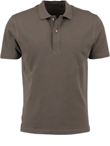 Herren Besticktes Strick-Kurzarmhemd mit Jagdhemdkragen Größe XL Dunkelgrün - Product Image 1