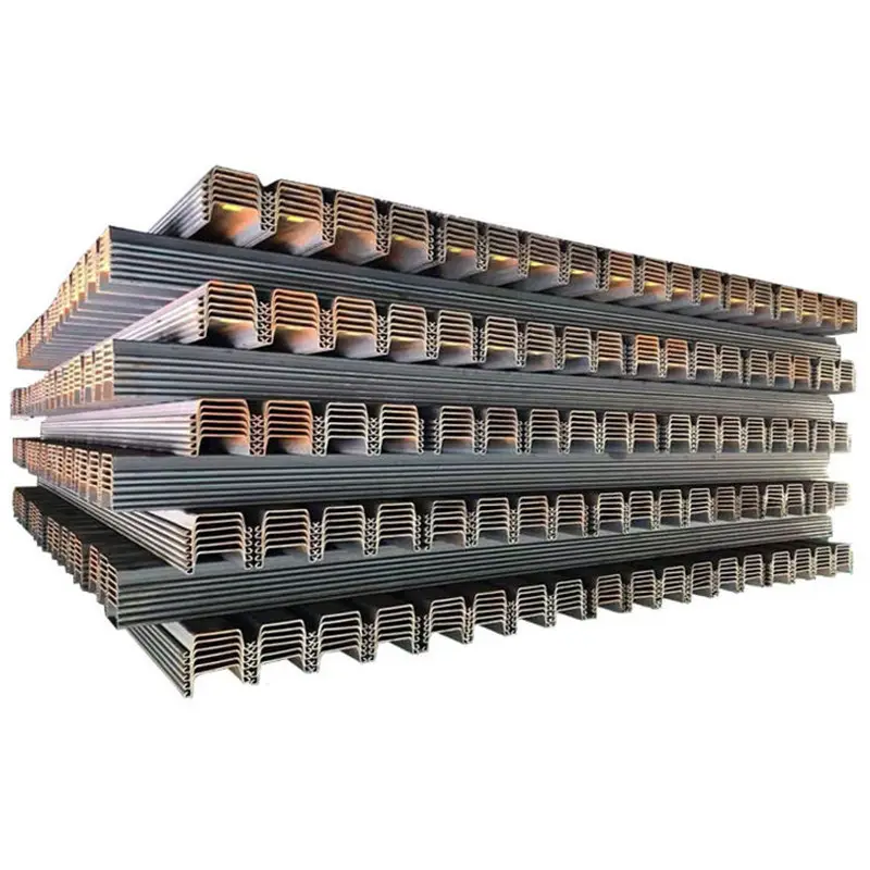 Grande inventario 400x100x10.5 600x180 600x210 700x499 tipo 2 SY295 laminati a caldo pila di lamiera di acciaio per la costruzione di muri di sostegno