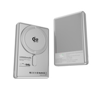 Batterie externe magnétique semi-solide 2-en-1 sans fil .2 10000mAh PD45W 25W à charge rapide avec affichage LED, chargeur portable Type-C pour