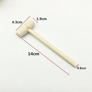 Polished Mini Gavel Baby-Grasping Week Judge Spot Anti-Fall Feature for Planet Cake Knocking Wooden Hammer - Product Image 4