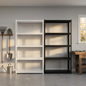Angle Steel Black <b>Shelf</b> <b>Rack</b> Floor Heavy Duty Steel Storage <b>Rack</b> Multi-purpose Storage <b>Rack</b> for Storage Rooms - Product Image 6