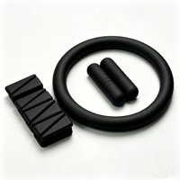 En gros : Cercle magique de yoga et de Pilates durable, poids de cheville et de poignet noirs, bande d'étirement, mini-ballon, accessoires de fitness