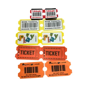 अनुकूलित 180g कागज मोचन टिकट लॉटरी टिकट खेल टिकट