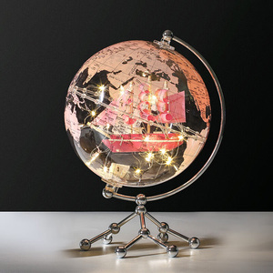 Wellfun Light Up Globe terrestre Stable Base en métal lourd Ornement Terre Nouveauté Cadeaux Globe Terre Carte - Product Image 6