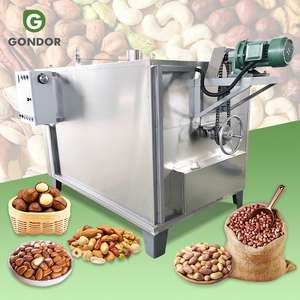 เครื่องคั่วเมล็ดแคชู โกโก้ เชีย ถั่วลิสง ข้าว ธัญพืช ใช้ไฟฟ้า/แก๊ส ขนาด 50 กก. เครื่องคั่วถั่วลิสงขนาดเล็ก ราคา - Product Image 1