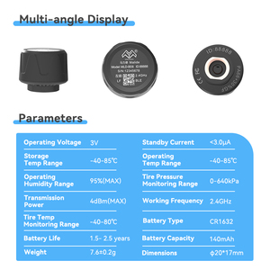 13 tháng bảo hành cảm biến BLE 5.0 Xe áp suất lốp màn hình hệ thống phổ bluetooth-kompatible IOS và Android hệ thống TPMS - Product Image 2