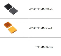 Dissipateur thermique en aluminium pour puce RAM, radiateur de refroidissement Gdstime, dissipateur thermique en aluminium argenté, différentes tailles, OEM ODM