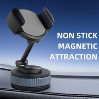 Support de téléphone compact pour voiture, utilisation d'une seule main pour iPhone et Android