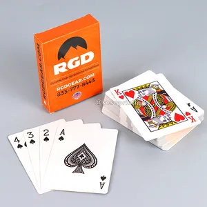 Hacer su propia cubierta de cartas, crear cartas de póker estampadas en la parte delantera y trasera, logotipo personalizado