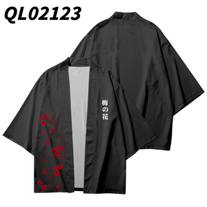 Kimono <span class=keywords><strong>Giapponese</strong></span> Personalizzato con Fantasma Cartoon, Haori Anime, Mantello Stile Kimono - Product Image 4