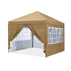 3x3m Đảng thể thao đám cưới gấp gazebo sự kiện nhiệm vụ nặng nề foldaway kèm theo Tán lều với bên bức tường