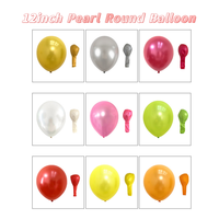 Ballons ronds perlés certifiés EN71-12 à faible teneur en nitrosamines - Écologiques, durables, différentes tailles pour les célébrations de Noël et de remise des diplômes