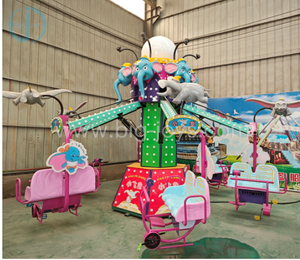 Attrazione per Parco a Tema per Bambini: Giostra Girevole <span class=keywords><strong>Elefante</strong></span> <span class=keywords><strong>Volante</strong></span> 380V, Container da 20 Piedi - Product Image 3