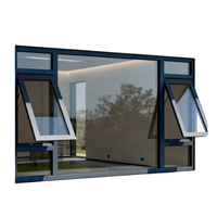 Ventanas Abatibles de Alta Gama Resistentes a Impactos con Vidrio Laminado de Seguridad para Casas en Zonas de Huracanes