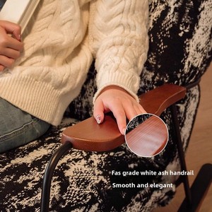 Fauteuil à bascule moderne de luxe en métal, style rétro zen, pour hôtel, balcon, chambre, canapé individuel mobile et relaxant - Product Image 4