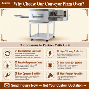 Horno de Pizza de Banda Transportadora a Gas de Alta Calidad para Panadería y <span class=keywords><strong>Restaurante</strong></span>, <span class=keywords><strong>Nuevo</strong></span> con 1 <span class=keywords><strong>Año</strong></span> de Garantía - Product Image 3