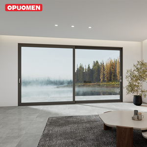 <span class=keywords><strong>Porte</strong></span> de véranda moderne personnalisée en aluminium double verre trempé coulissant <span class=keywords><strong>avec</strong></span> rail pour hôtels appartements villas surface finie - Product Image 1