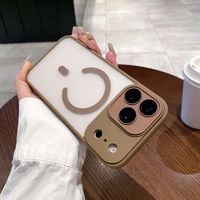 Casing HP HMJ Soft TPU PC Frosted Clear Warna-warni untuk iPhone 17 16 15 14 13 12 Pro Anti Benturan Magnetik Desainer Mewah