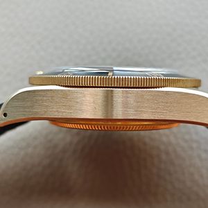 Montre mécanique de luxe pour homme, 43 mm, verre saphir, boîtier en acier inoxydable de designer avec bracelet en cuir - Product Image 5