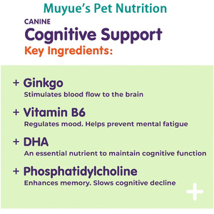 Vente en gros de nourriture pour animaux de compagnie Cognition Soft Chews pour chiens avec DHA et <span class=keywords><strong>Alpha</strong></span> GPC Senior <span class=keywords><strong>Dog</strong></span> Brain Health et soutien du système nerveux - Product Image 4