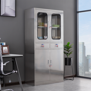 מכשיר ארון מכשיר ארון מכשיר למכירה עיצוב נירוסטה ריהוט בית החולים החדש עם 2 מגירות - Product Image 2