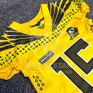 Concevez votre propre uniforme de football américain personnalisé avec un matériau en polyester léger et respirant, uniforme américain respectueux de l'environnement - Product Image 4