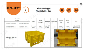 Lypalets קופסא מזרן פלסטיק מוצק/מיכל מזרן מים ואגירת פירות ים - Product Image 3