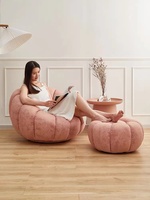 Chaise pivotante de Style nordique, meuble de salon confortable et bon marché, avec repose-pieds, nouvelle collection 2020