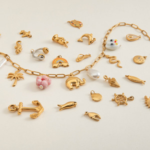 <b>Cross</b> <b>Chain</b> Necklace 18K Gold Plated Stainless Steel Geometric Design Gift Jewelry - Product Image 3