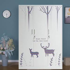 <span class=keywords><strong>Armario</strong></span> de Acero de 3 Puertas Personalizable, Mueble Moderno para Dormitorio, <span class=keywords><strong>Armario</strong></span> Metálico de Uso Generalizado para Guardar Ropa de Bebés y Niños, Vestidores - Product Image 6