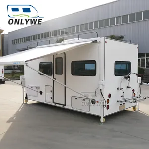 ONLYWE 4x4 Offroad Motorhome Fibreglass Aluminium Truck Camper Caravan Mobile Expedition Truck Camper