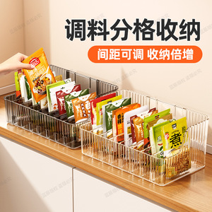 Kitchen Storage <b>Basket</b> <b>Rectangular</b> Multifunctional Wall Mounted Spice Organizer No Drill Countertop Rack - Product Image 4