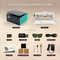 Graveur laser de bureau mini 3W 5W à diode, refroidi par air, portable, pour plastique, caoutchouc, bois, papier, cuir, cristal, tissu